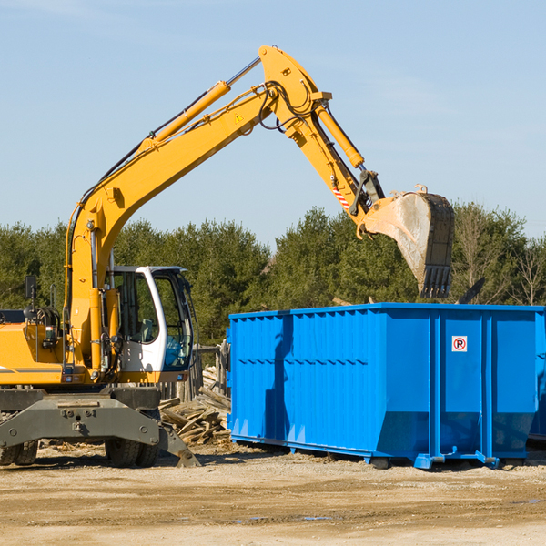 how many times can i have a residential dumpster rental emptied in Bellview